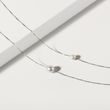 FRESHWATER PEARL NECKLACE IN WHITE GOLD - PEARL PENDANTS - PEARL JEWELRY