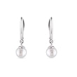 FRESHWATER PEARL EARRINGS IN WHITE GOLD - PEARL EARRINGS{% if category.pathNames[0] != product.category.name %} - {% endif %}