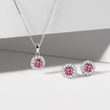 TOURMALINE AND DIAMOND NECKLACE IN WHITE GOLD - TOURMALINE NECKLACES - NECKLACES