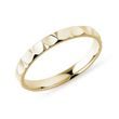 WOMEN'S RING WITH CUT FACETS IN YELLOW GOLD - YELLOW GOLD RINGS - RINGS