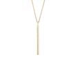 SMOOTH GOLD BAR NECKLACE - YELLOW GOLD NECKLACES - NECKLACES