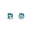 WHITE GOLD EARRINGS WITH TOPAZ - TOPAZ EARRINGS - EARRINGS