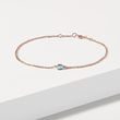 TOPAZ BRACELET IN ROSE GOLD - GEMSTONE BRACELETS - BRACELETS