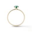 EMERALD RING IN YELLOW GOLD - EMERALD RINGS - RINGS