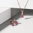 ANHÄNGER MIT TURMALIN UND DIAMANT AUS ROSÉGOLD - ANHÄNGER - KETTEN