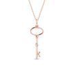 DIAMOND KEY PENDANT IN ROSE GOLD - DIAMOND NECKLACES{% if category.pathNames[0] != product.category.name %} - {% endif %}