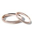 WEDDING RINGS WITH DELICATE ENGRAVING IN ROSE GOLD - ROSE GOLD WEDDING SETS - WEDDING RINGS