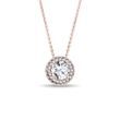 HALO-HALSKETTE MIT 1 CT LABORDIAMANT IN ROSÉGOLD - KETTEN MIT DIAMANTEN - KETTEN