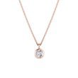 BEZEL DIAMOND PENDANT IN ROSE GOLD - DIAMOND NECKLACES{% if category.pathNames[0] != product.category.name %} - {% endif %}