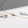 GELBGOLDENE HALSKETTE MIT LABOR-DIAMANTEN IM PRINZESSSCHLIFF - KETTEN MIT DIAMANTEN - KETTEN
