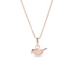 COLLIER EN OR ROSE AVEC PENDENTIF EN FORME D'OISEAU - COLLIERS POUR ENFANTS - COLLIERS