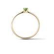 BAGUE AVEC DIAMANT VERT EN OR JAUNE 14 CT - BAGUES DE FIANÇAILLES AVEC DIAMANTS DE COULEUR - BAGUES DE FIANÇAILLES