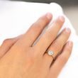 ROSE GOLD DIAMOND HALO RING - DIAMOND ENGAGEMENT RINGS - ENGAGEMENT RINGS