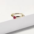 MINIMALISTISCHER GOLDRING MIT RUBIN - RINGE MIT RUBIN - RINGE