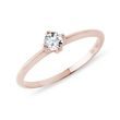 RING MIT 0,15 CT DIAMANT IN ROSÉGOLD - VERLOBUNGSRINGE MIT BRILLANT - VERLOBUNGSRINGE
