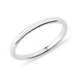 SIMPLE WHITE GOLD BAND WITH A HIGH-GLOSS FINISH - WOMEN'S WEDDING RINGS - WEDDING RINGS