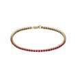 TENNISARMBAND AUS GELBGOLD MIT RUBINEN - TENNISARMBÄNDER - ARMBÄNDER