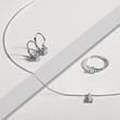 OVAL AQUAMARINE AND DIAMOND NECKLACE IN WHITE GOLD - AQUAMARINE NECKLACES - NECKLACES