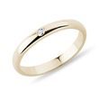 BAGUE MINIMALISTE EN OR ET DIAMANT - ALLIANCES DE MARIAGE FEMMES - ALLIANCES DE MARIAGE