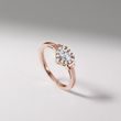 BAGUE DE FIANÇAILLES AVEC CŒUR ENDIAMANTÉ - BAGUES DE FIANÇAILLES EN DIAMANT - BAGUES DE FIANÇAILLES