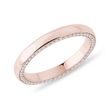 DIAMOND SIDE CHANNEL WOMEN'S ROSE GOLD WEDDING RING - WOMEN'S WEDDING RINGS - WEDDING RINGS