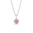 1CT PINK DIAMOND NECKLACE IN WHITE GOLD - DIAMOND NECKLACES - NECKLACES