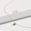 ELEGANT LAB GROWN DIAMOND GOLD NECKLACE - DIAMOND NECKLACES - NECKLACES