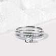 ROMANTIC ENGAGEMENT SET IN WHITE GOLD - ENGAGEMENT AND WEDDING MATCHING SETS - ENGAGEMENT RINGS