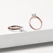 ROSÉGOLDENER VERLOBUNGSRING MIT 1 CT DIAMANT - VERLOBUNGSRINGE MIT BRILLANT - VERLOBUNGSRINGE