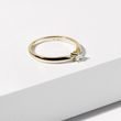 BAGUE DE FIANÇAILLES MINIMALISTE AVEC DIAMANT - BAGUES DE FIANÇAILLES EN DIAMANT - BAGUES DE FIANÇAILLES