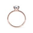 OVAL CUT DIAMOND ENGAGEMENT RING IN ROSE GOLD - RINGS WITH LAB-GROWN DIAMONDS - ENGAGEMENT RINGS