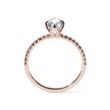 OVAL CUT DIAMOND ENGAGEMENT RING IN ROSE GOLD - RINGS WITH LAB-GROWN DIAMONDS - ENGAGEMENT RINGS