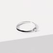 BAGUE DE FIANÇAILLES SERTIE D'UN DIAMANT EN OR BLANC - TAILLE BRILLANT - BAGUES DE FIANÇAILLES
