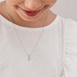 PŘÍVĚSEK KYTIČKA SE ZIRKONIÍ Z BÍLÉHO ZLATA - DĚTSKÉ PŘÍVĚSKY - NÁHRDELNÍKY