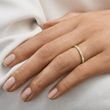 SNUBNÍ PRSTENY ZE ŽLUTÉHO 14K ZLATA S BROUŠENÝMI FASETAMI - SNUBNÍ SADY ZE ŽLUTÉHO ZLATA - SNUBNÍ PRSTENY