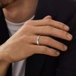 SET VON MILLGRIFF-TRAURINGEN AUS 14KT WEISSGOLD - WEISSGOLDENE TRAURINGE IM SET - TRAURINGE