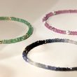 BRACELET EN OR JAUNE AVEC ÉMERAUDES - BRACELETS AVEC MINÉRAUX - BRACELETS