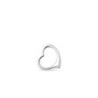 SHINY HEART PENDANT IN 14K WHITE GOLD - PENDANTS - NECKLACES