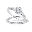 LUXUS VERLOBUNGSRING SET 14K WEISSGOLD - TRAURING- UND VERLOBUNGSSETS - VERLOBUNGSRINGE