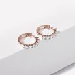 Earrings with Diamonds in Rose Gold