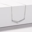 DIAMOND V-SHAPED NECKLACE IN WHITE GOLD - DIAMOND NECKLACES - NECKLACES