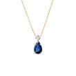 SAPPHIRE AND DIAMOND PENDANT IN GOLD - SAPPHIRE NECKLACES{% if category.pathNames[0] != product.category.name %} - {% endif %}