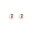 PUCES D'OREILLES MINIMALISTES EN OR ROSE - BOUCLES D'OREILLES EN OR ROSE - BOUCLES D'OREILLES