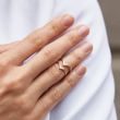 CURVED DIAMOND RING IN WHITE GOLD - WOMEN'S WEDDING RINGS - WEDDING RINGS