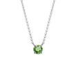 GREEN DIAMOND NECKLACE IN WHITE GOLD - DIAMOND NECKLACES - NECKLACES