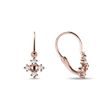 DIAMOND SNOWFLAKE GIRLS' EARRINGS IN ROSE GOLD - CHILDREN'S EARRINGS - EARRINGS