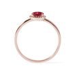 OVAL RUBY RING ​​IN ROSE GOLD - RUBY RINGS - 