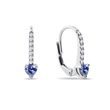 BOUCLES D'OREILLES EN OR BLANC, TANZANITE, DIAMANTS - BOUCLES D’OREILLES EN TANZANITE - BOUCLES D'OREILLES