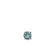 EIN OHRRING AUS WEISSGOLD MIT BLAUEM DIAMANTEN - EINZELNE OHRRINGE - OHRRINGE