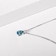 LONDON BLUE TOPAZ PENDANT IN WHITE GOLD - TOPAZ NECKLACES - NECKLACES